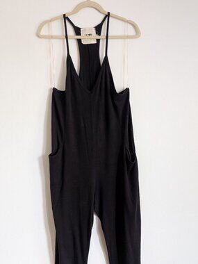 Black casual jumpsuit